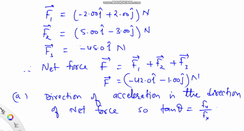 review-three-forces-acting-on-an-object-are-given-by-overrightarrowmathbff_1-200-hatmathrmi200-hatma