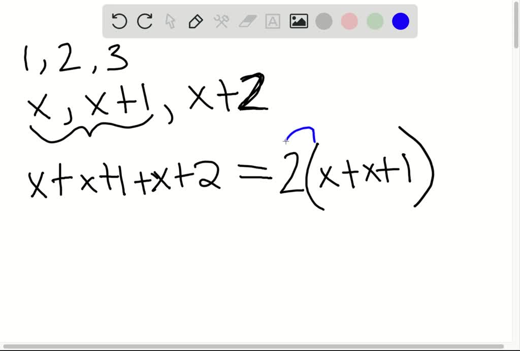 Solved Find Three Consecutive Integers Such That The Sum Of The Three