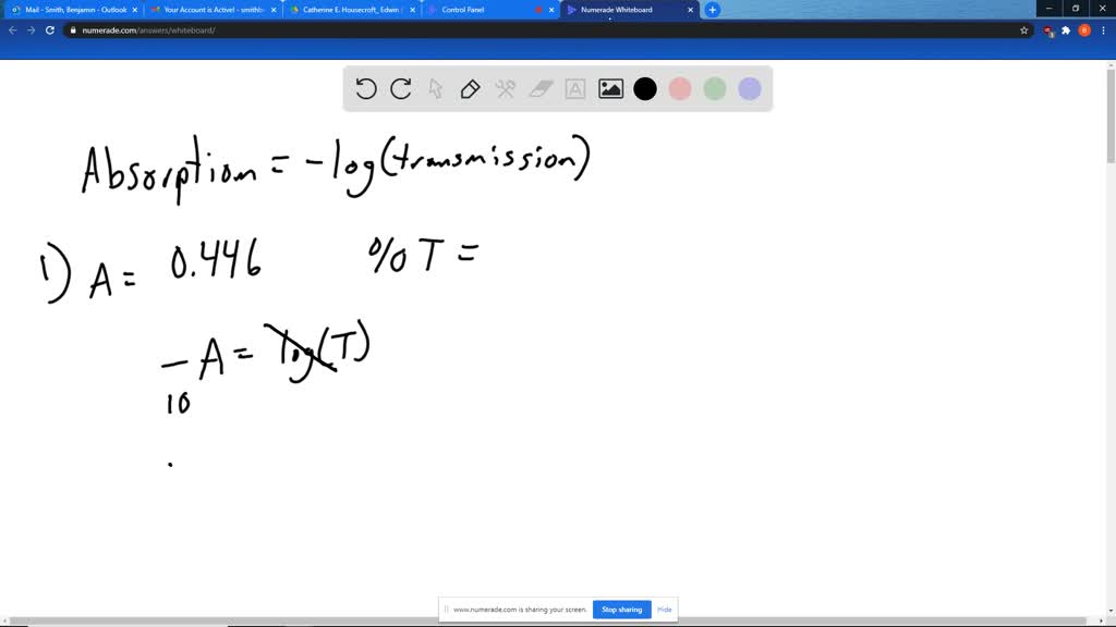 calculate-the-absorbance-of-a-solution-if-its-percent-solvedlib