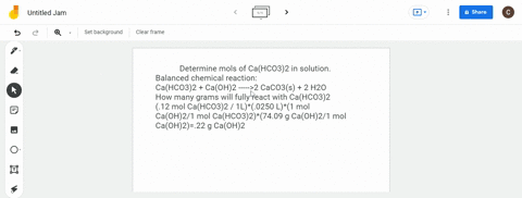 you-have-a-012-m-solution-of-calcium-hydrogen-carbonate-how-many-grams-of-calcium-hydroxide-must-be-