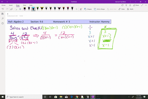 solve-each-equation-check-each-solution-frac43-x3frac12x2-1