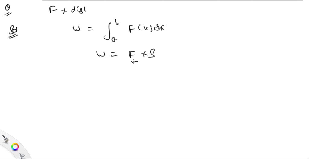 SOLVED:Give an example of: A situation where work can be computed as ...