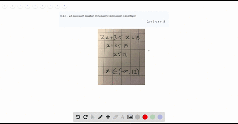 in-13-22-solve-each-equation-or-inequality-each-solution-is-an-integer-2-x3-x15