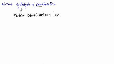 why-is-hydrolysis-of-a-protein-not-considered-to-be-denaturation