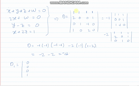 use-cramers-rule-to-solve-the-system-leftbeginaligned-xyzw-0-2-xquadquad-w0-y-z-quadquadquad0-x-quad