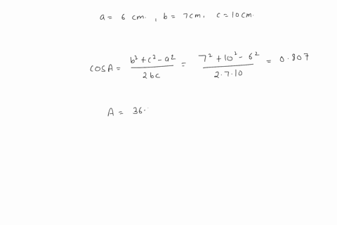 use-the-given-information-to-find-the-cosine-of-each-angle-in-triangle-a-b-c-a6-mathrmcm-b7-mathrmcm