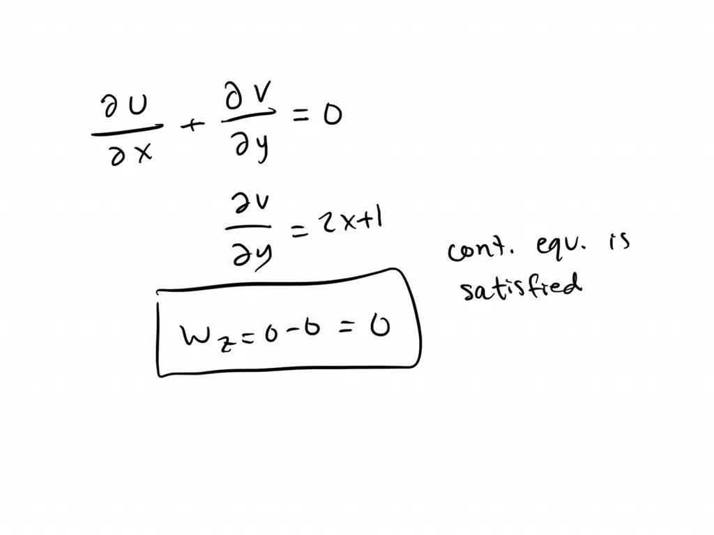 Solved The Stream Function For A Two Dimensional Nonviscous