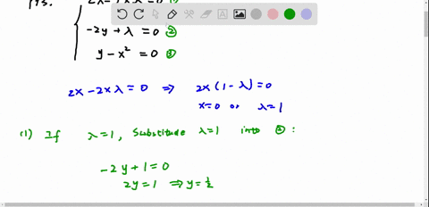 in-exercises-73-and-74-find-values-of-x-y-and-lambda-that-satisfy-the-system-these-systems-arise-in-