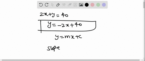 find-the-slope-and-y-intercept-if-possible-of-the-equation-of-the-line-2-xy40