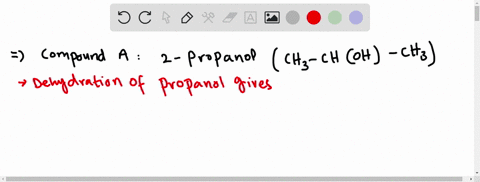 compound-mathbfx-is-2-propanol-when-compound-mathbfx-is-heated-with-strong-acid-it-dehydrates-to-for