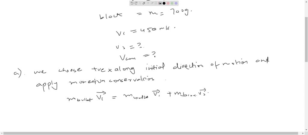 A 5.20 g bullet moving at 700 m / s strikes a 700 g wooden block at ...