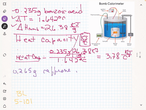 a-when-a-0235-mathrmg-sample-of-benzoic-acid-is-combusted-in-a-bomb-calorimeter-figure-519-the-tempe
