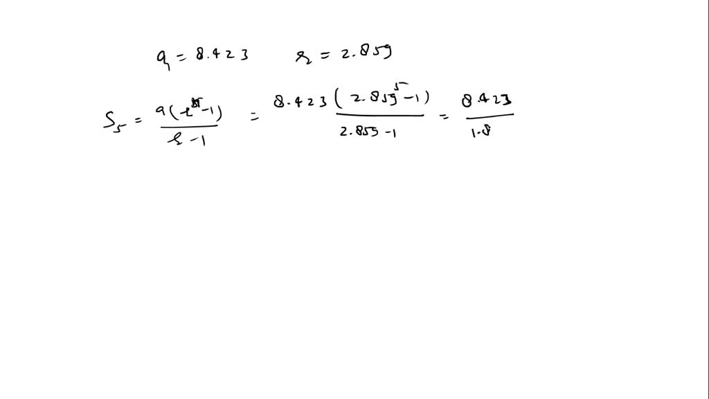 SOLVED:Use the formula for Sn to find the sum of the first five terms ...