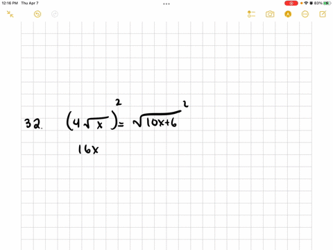 solve-the-equations-be-sure-to-check-all-of-the-potential-answers-4-sqrtxsqrt10-x6