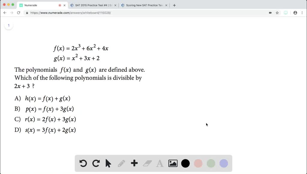 Solved F X 2 X 3 6 X 2 4 X G X X 2 3 X 2