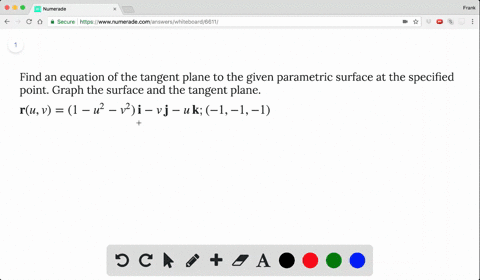 find-an-equation-of-the-tangent-plane-to-the-given-parametric-surface-at-the-specified-point-graph-2
