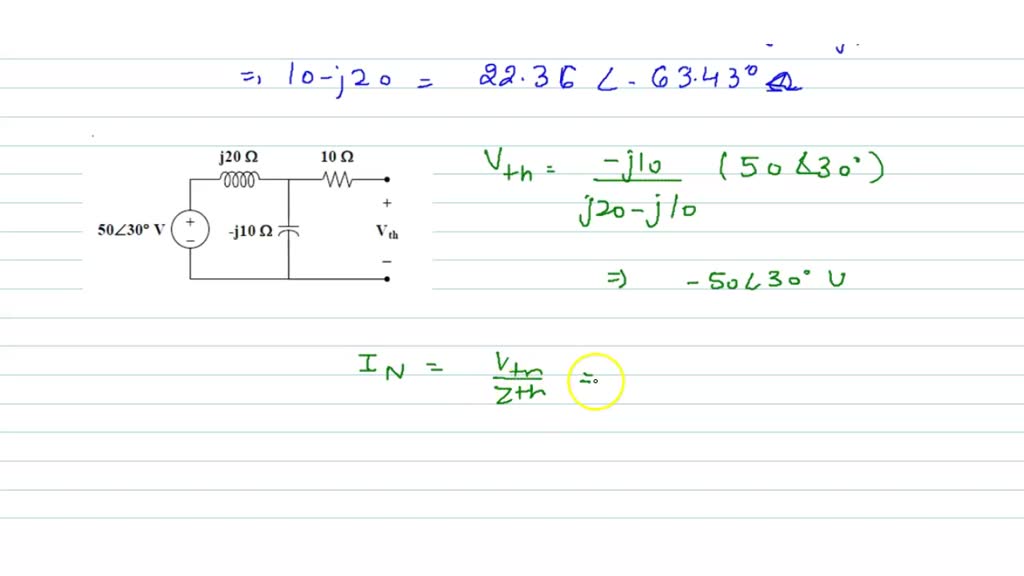 SOLVED: Given The Circuit Shown Below, Find The Norton Equivalent ...