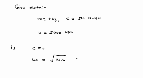 a-damped-single-degree-of-freedom-system-has-m5-mathrmkg-quad-c500-mathrmn-mathrms-mathrmm-and-k5000
