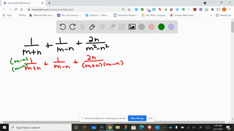 add-or-subtract-the-expressions-with-unlike-denominators-as-indicated-frac1mnfrac1m-nfrac2-nm2-n2
