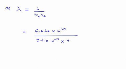 a-an-electron-moves-with-a-speed-of-450-times-106-mathrmm-mathrms-what-is-its-de-broglie-wavelength-