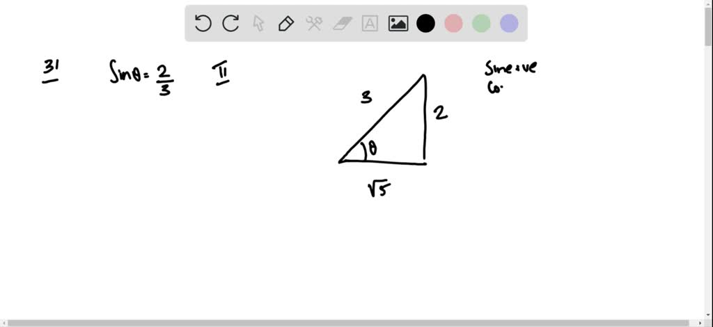 solved-find-the-remaining-five-trigonometric-functions-of-theta-sin-theta-frac-2-3