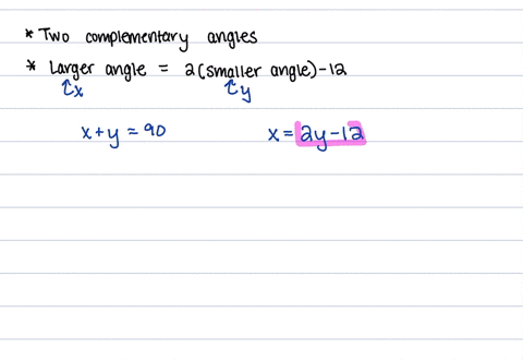 in-the-following-exercises-translate-to-a-system-of-equations-and-solve-two-angles-are-complementary
