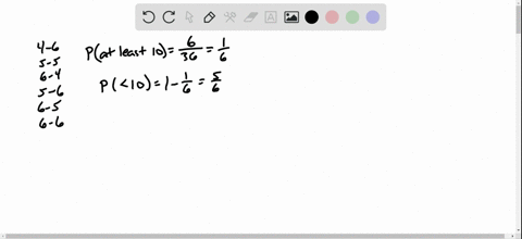 two-dice-are-rolled-find-the-probabilities-in-parts-a-d-a-the-sum-of-the-dots-is-at-least-10-bthe-su