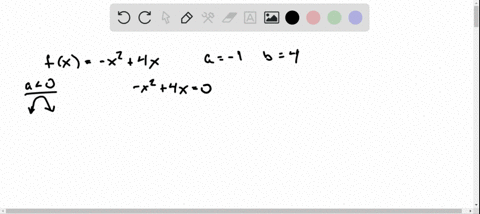 SOLVED:(a) graph each quadratic function by determining whether its ...