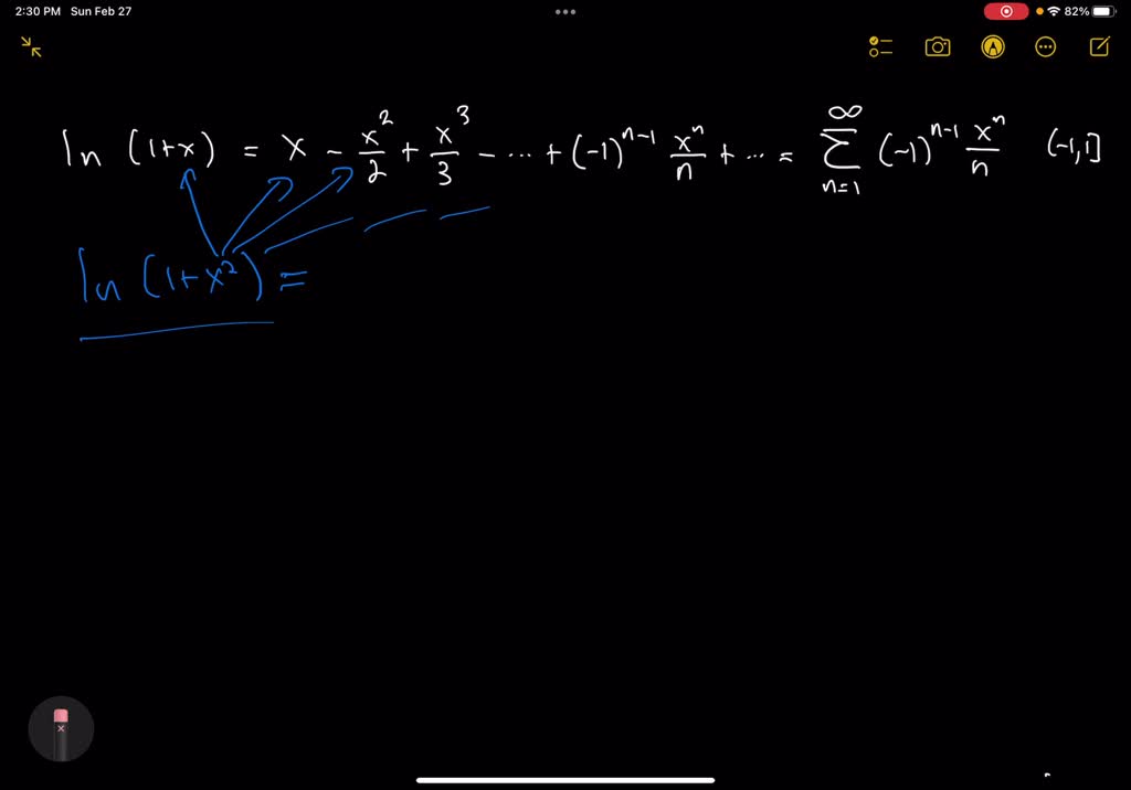 SOLVEDUse substitution to find the Taylor series at x=0 of the