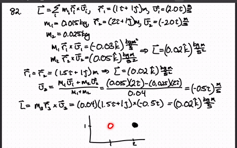 figure-1282-shows-two-balls-of-clay-approaching-each-other-a-calculate-the-total-angular-momentum-re