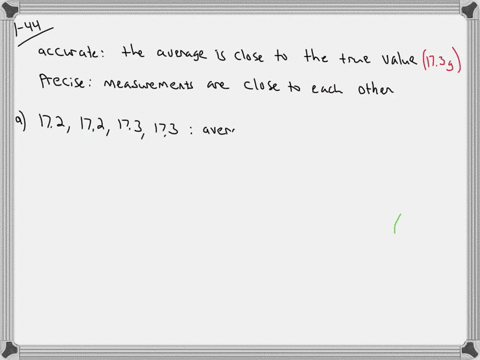 -a-measurements-true-value-is-173-mathrmg-for-each-set-of-measurements-characterize-the-set-as-accur