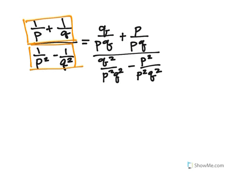 simplify-each-complex-rational-expression-by-using-the-lcd-fracfrac1pfrac1qfrac1p2-frac1q2
