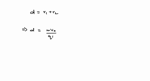 a-charged-particle-q-of-mass-m-is-placed-at-a-distance-d-from-another-charged-particle-2-q-of-mass-2