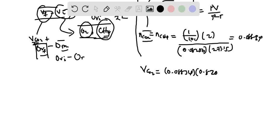 Calculate the work done when 2.0 liters of methane gas, CH4(g ...