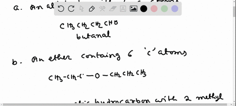 write-the-condensed-structural-formula-for-each-of-the-following-a-an-aldehyde-that-contains-four-ca
