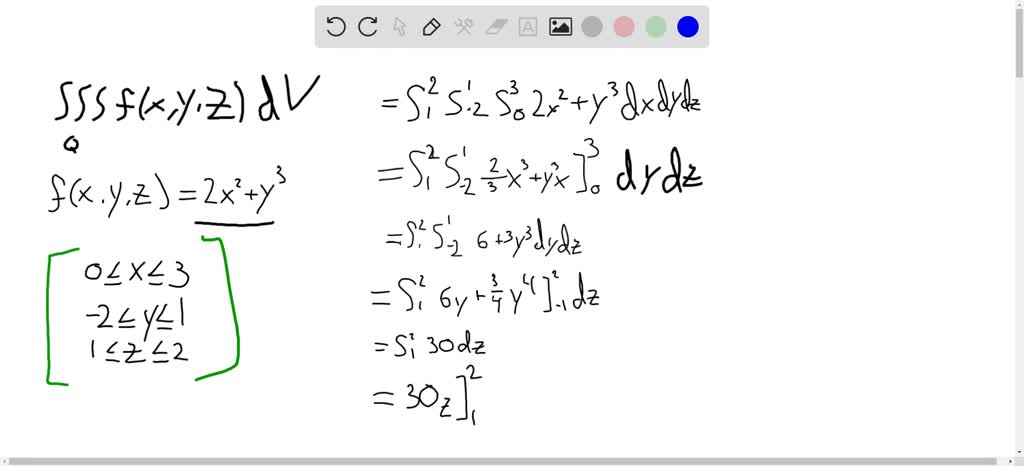 Solved Evaluate ∭ℬ F X Y Z D V For The Specified Function F And Box