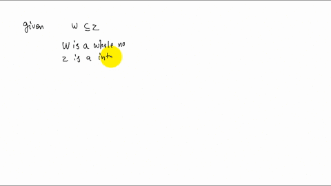 SOLVED:The following notation is used: ℕ= the set of natural numbers, 𝕎 ...