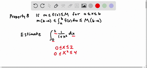 59-64-use-property-8-to-estimate-the-value-of-the-integral-int_02-frac11x2-d-x