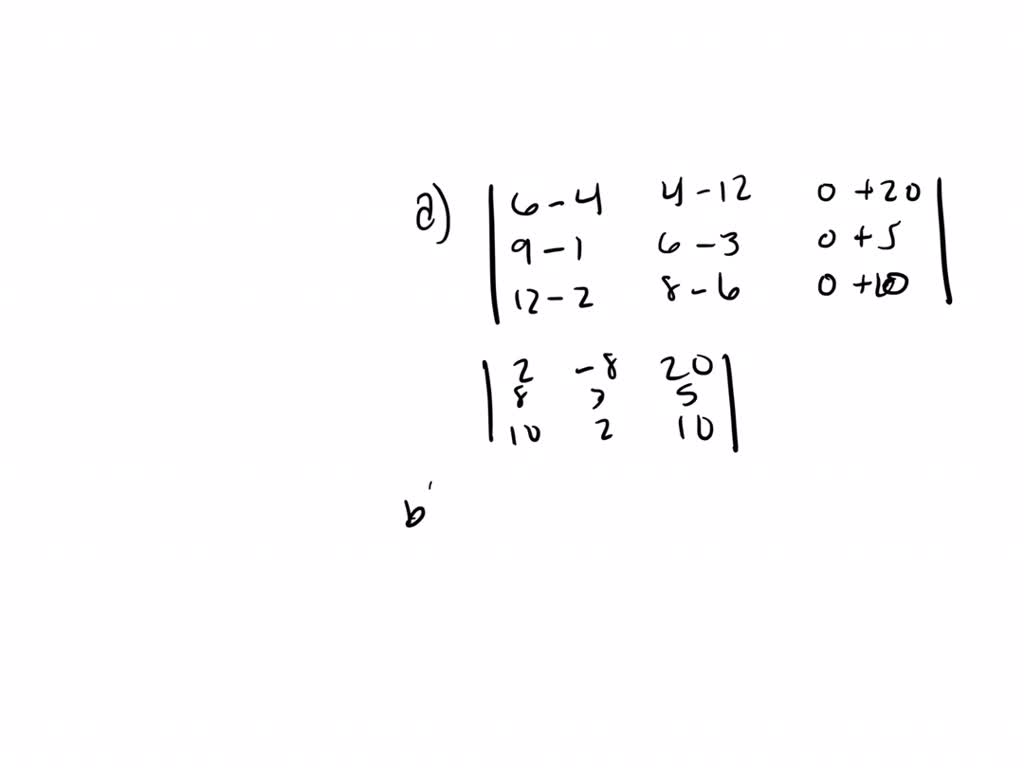 SOLVED:Find (if Possible) The Following Matrices: A, A B B, B A A=[ 2 4 ...