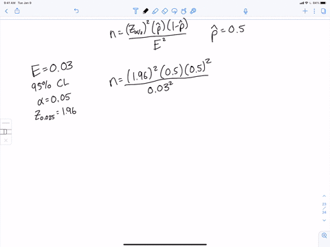 SOLVED:You wish to estimate a population proportion to within three ...