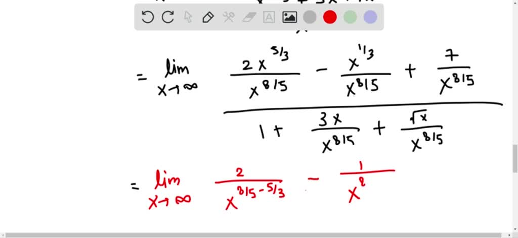 SOLVED:The process by which we determine limits of rational functions ...