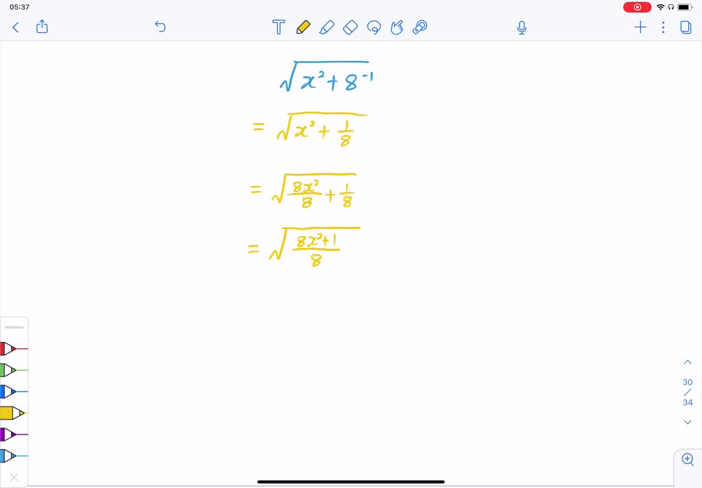 SOLVED:Write each expression in simplest radical form. If a radical ...
