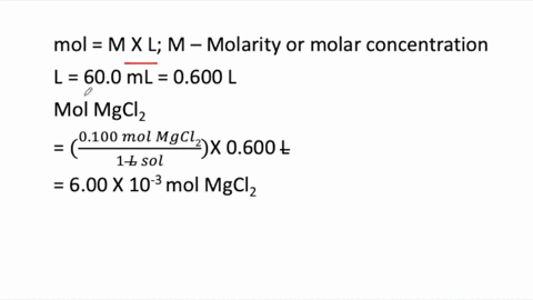 how-many-moles-of-mathrmmgcl_2-are-present-in-600-mathrmml-of-a-0100-mathrmm-mathrmmgcl_2-solution