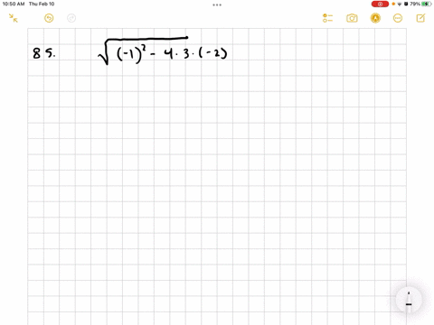 evaluate-sqrtb2-4-a-c-for-each-set-of-values-a3-b-1-c-2