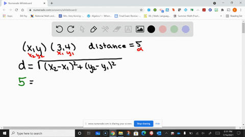 find-a-formula-for-the-set-of-all-points-x-y-for-which-the-distance-from-x-y-to-34-is-5
