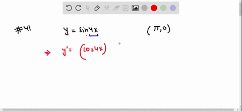 find-an-equation-of-the-tangent-line-to-the-graph-of-the-function-at-the-given-point-ysin-4-x-pi-0