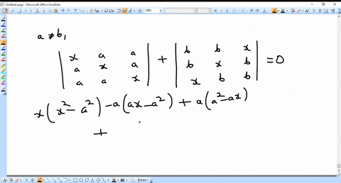 if-a-neq-b-the-equation-leftbeginarraylllx-a-a-a-x-a-a-a-xendarrayrightleftbeginarraylllb-b-x-b-x-b-
