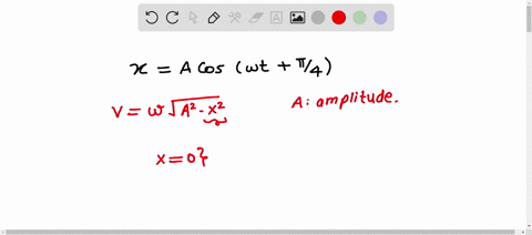 an-instantaneous-displacement-of-a-simple-harmonic-oscillator-is-xa-cos-omega-tpi-4-its-speed-will-b