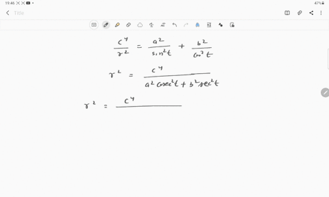 the-maximum-value-of-radius-vector-where-fracc4r2fraca2sin-2-tfracb2cos-2-t-a-b0-is-a-ab2-b-fracc4ab