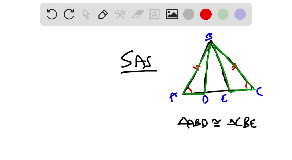 SOLVEDThe triangles named can be proven congruent. Considering the